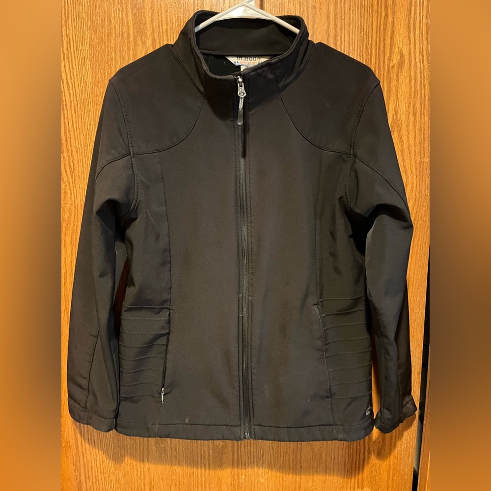 Black Men's Zip-Front Jacket